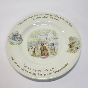 Vintage Wedgwood Mrs. Tiggy-Winkle Lucie Plate